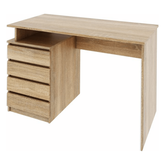 Birou HANY NEW, cu sertare, stejar sonoma, 118x60x75 cm