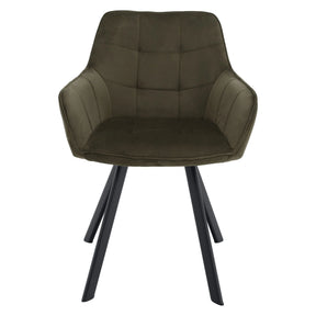 Scaun PETIN, stofa verde - Bluvel 77, 59x62x85 cm