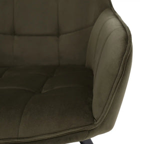 Scaun PETIN, stofa verde - Bluvel 77, 59x62x85 cm