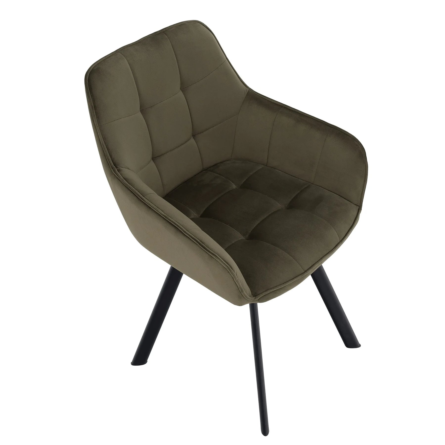 Scaun PETIN, stofa verde - Bluvel 77, 59x62x85 cm
