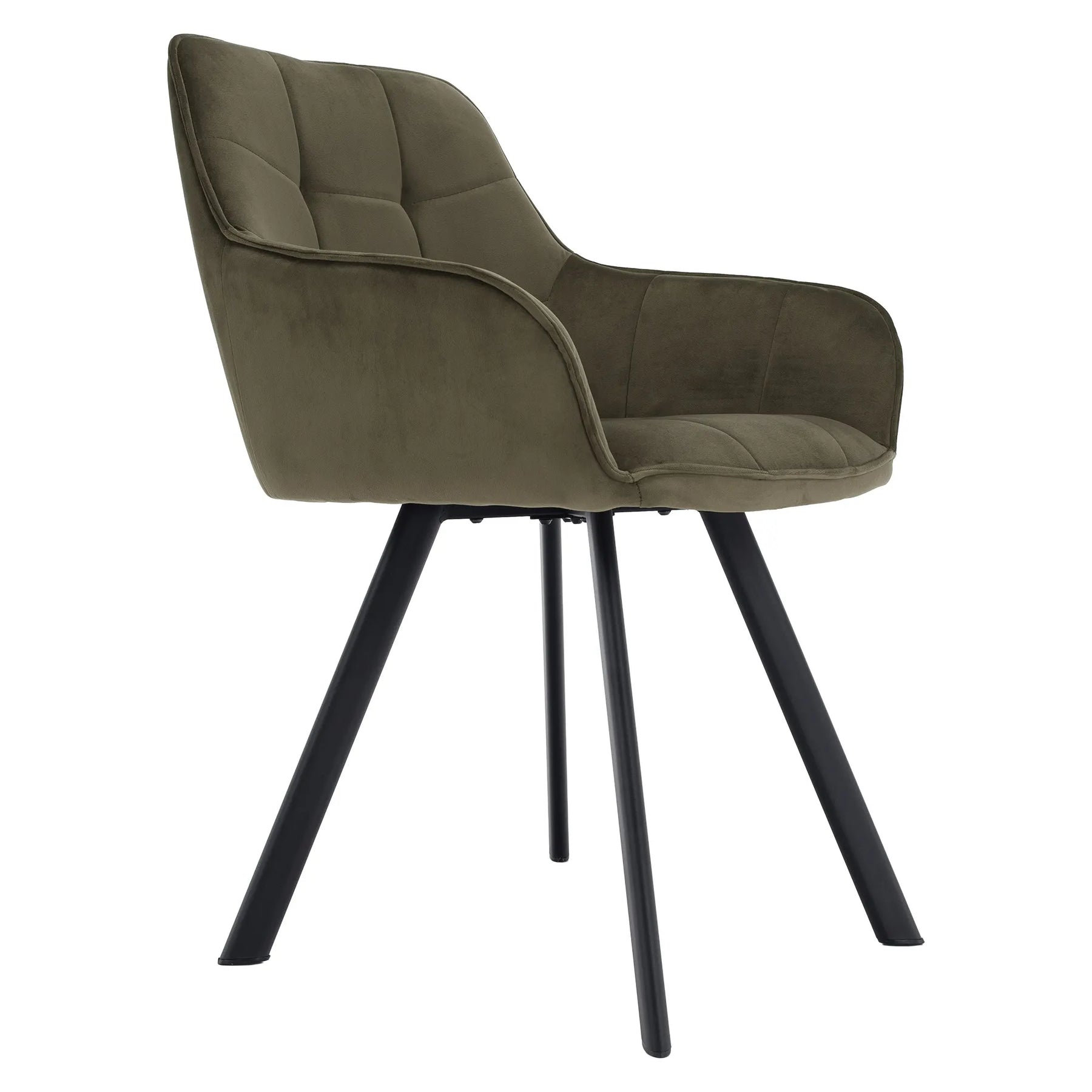 Scaun PETIN, stofa verde - Bluvel 77, 59x62x85 cm