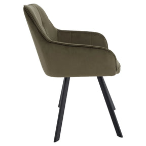 Scaun PETIN, stofa verde - Bluvel 77, 59x62x85 cm