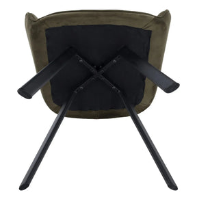 Scaun PETIN, stofa verde - Bluvel 77, 59x62x85 cm