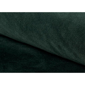 Taburet RON, stofa catifelata verde inchis/wenge, 60x40x43 cm