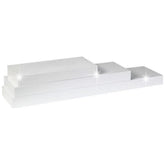 Polita GANA FY 11044-5, alb lucios, 30x25x5 cm
