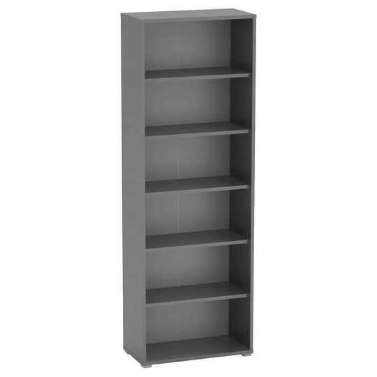 Etajera RIOMA NEW TYP 01, grafit, 75x38x217.8 cm