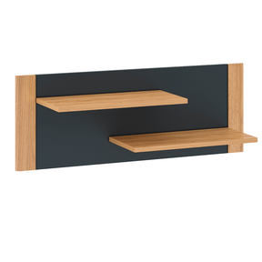 Raft FIDEL, stejar craft auriu/gri grafit, DTD laminat, 90x25x33 cm