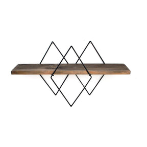 Poliță din stejar și negru, cu design modern, ideală pentru living – primabucata
