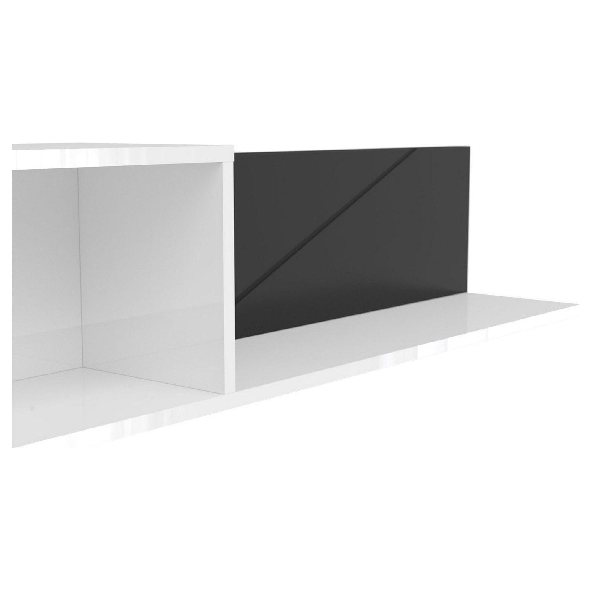 Polita BERGEN OCN-28691,alb lucios/negru mat