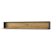 Polita BOSCO, stejar artisan maro/negru, PAL laminat, 150x20x22 cm