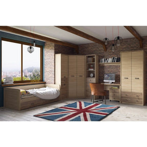 Polita DIESEL, MDF/canturi din ABS, stejar madura, 100×21.6×20 cm