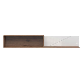 Polita FORN, nuc/alb lucios, PAL, 156x22x25 cm