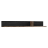 Polita KASSEL, nuc/negru, PAL, 150x19.5x17 cm