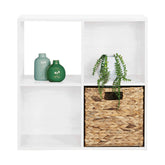 Raft PRETO, alb, PAL, 60x28x60 cm