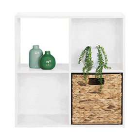 Raft PRETO, alb, PAL, 60x28x60 cm
