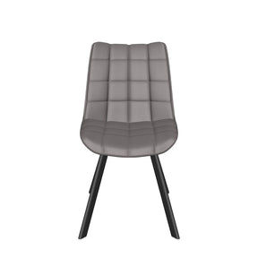 Scaun K332, maro/negru, stofa catifelata/metal, 46x61x84 cm