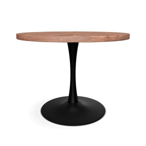 Masa AMADEO II, MDF melaminat/metal, stejar/negru mat, 90×90×76 cm