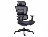 Scaun de birou WINNER, negru, plasa, 64x51x114 cm
