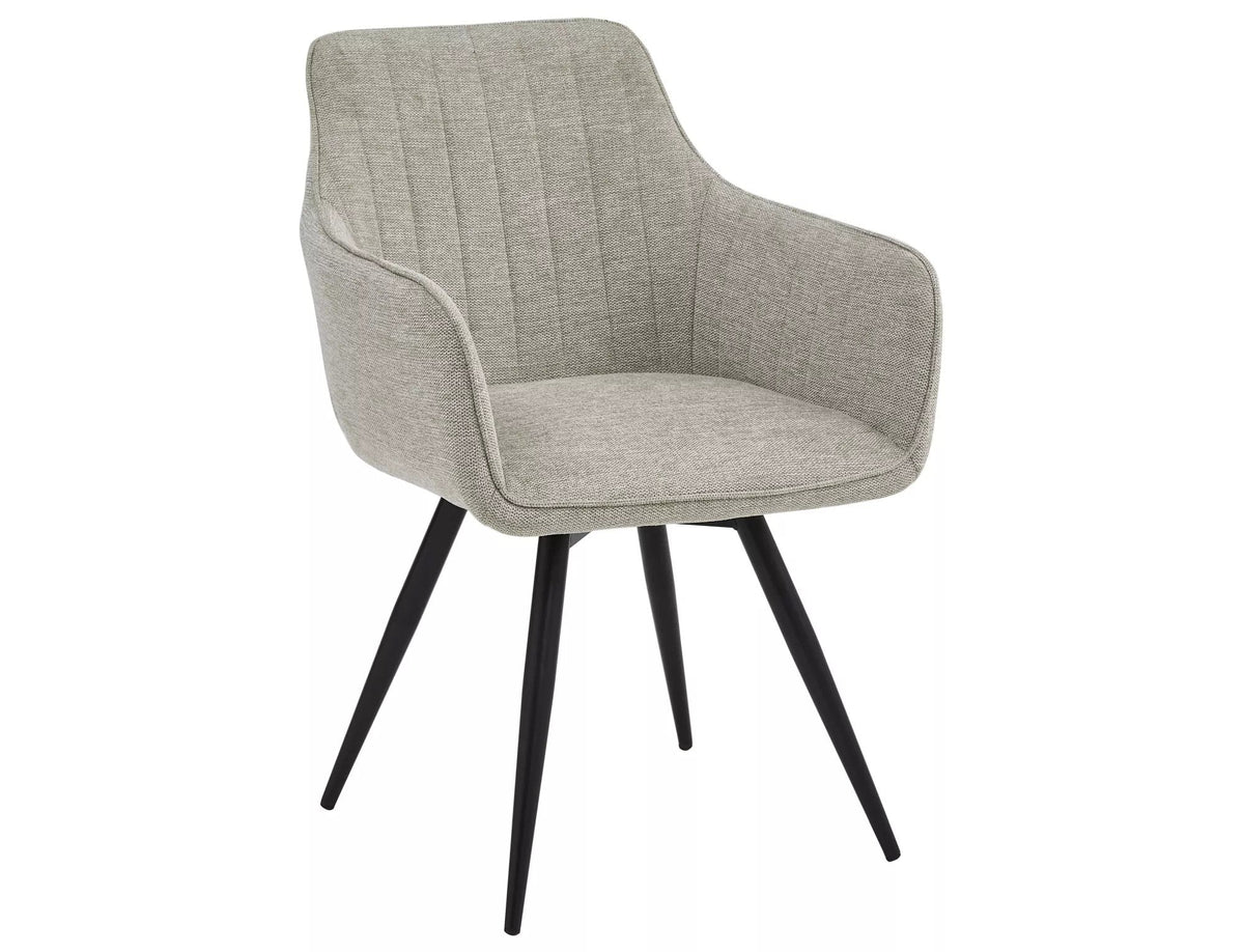 Scaun BALLO, gri/negru, stofa clasica/metal, 56x45x84 cm