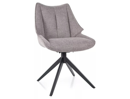 Scaun CODA, gri - Brego 07, stofa clasica/metal, 56x46x91 cm