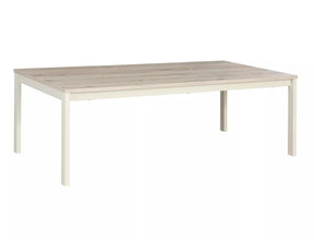 Masuta FROST L1, stejar alpin/alb, PAL/metal, 120x60x40 cm