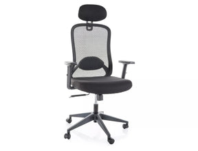Scaun de birou Q-050, negru, 68x52x116/126 cm