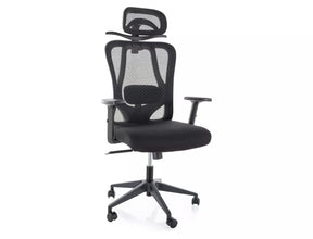 Scaun de birou Q-080, negru, 67x50x115/125 cm