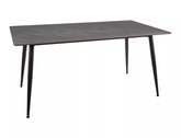 Masa RION, gri cu efect de marmura, ceramica/metal, 160x90x76 cm
