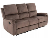 Canapea SPENCER 3, cappuccino, stofa catifelata/metal, 193x94x101 cm