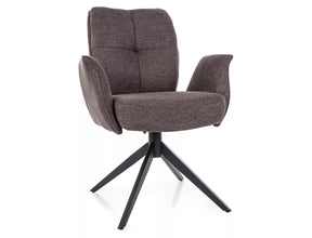 Scaun WING, cappuccino - Brego 40, stofa clasica/metal, 66x45x90 cm