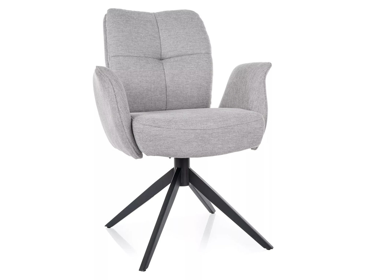 Scaun WING, gri deschis - Brego 02, stofa clasica/metal, 66x45x90 cm