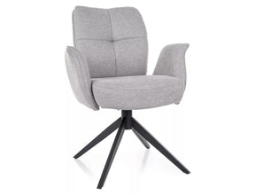 Scaun WING, gri deschis - Brego 02, stofa clasica/metal, 66x45x90 cm
