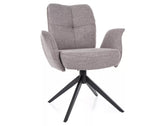 Scaun WING, gri - Brego 07, stofa clasica/metal, 66x45x90 cm