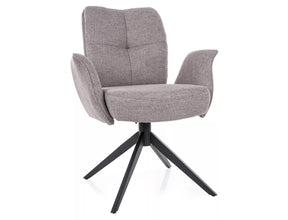 Scaun WING, gri - Brego 07, stofa clasica/metal, 66x45x90 cm
