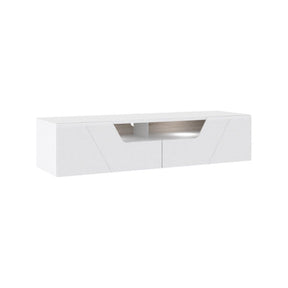 Comoda TV KANDO, alb, PAL, 160x50x38 cm