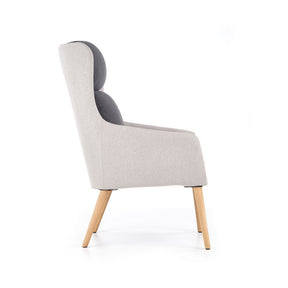 Scaun design scandinav Purio, gri, 67x75x103 cm