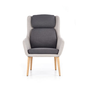 Scaun design scandinav Purio, gri, 67x75x103 cm