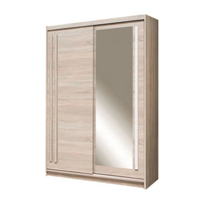 Dulap EFFECT, stejar sonoma, PAL, cu 2 usi, 150x59x215 cm