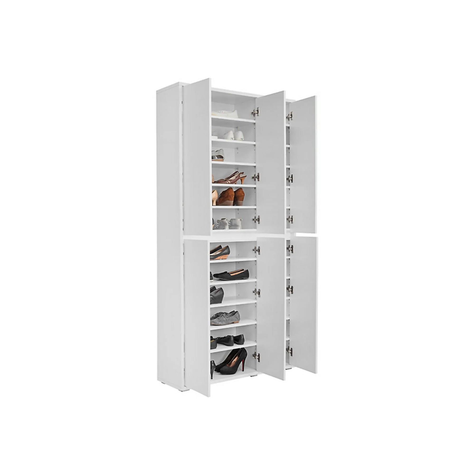 Pantofar LIV, alb, PAL laminat, 100x34x210 cm