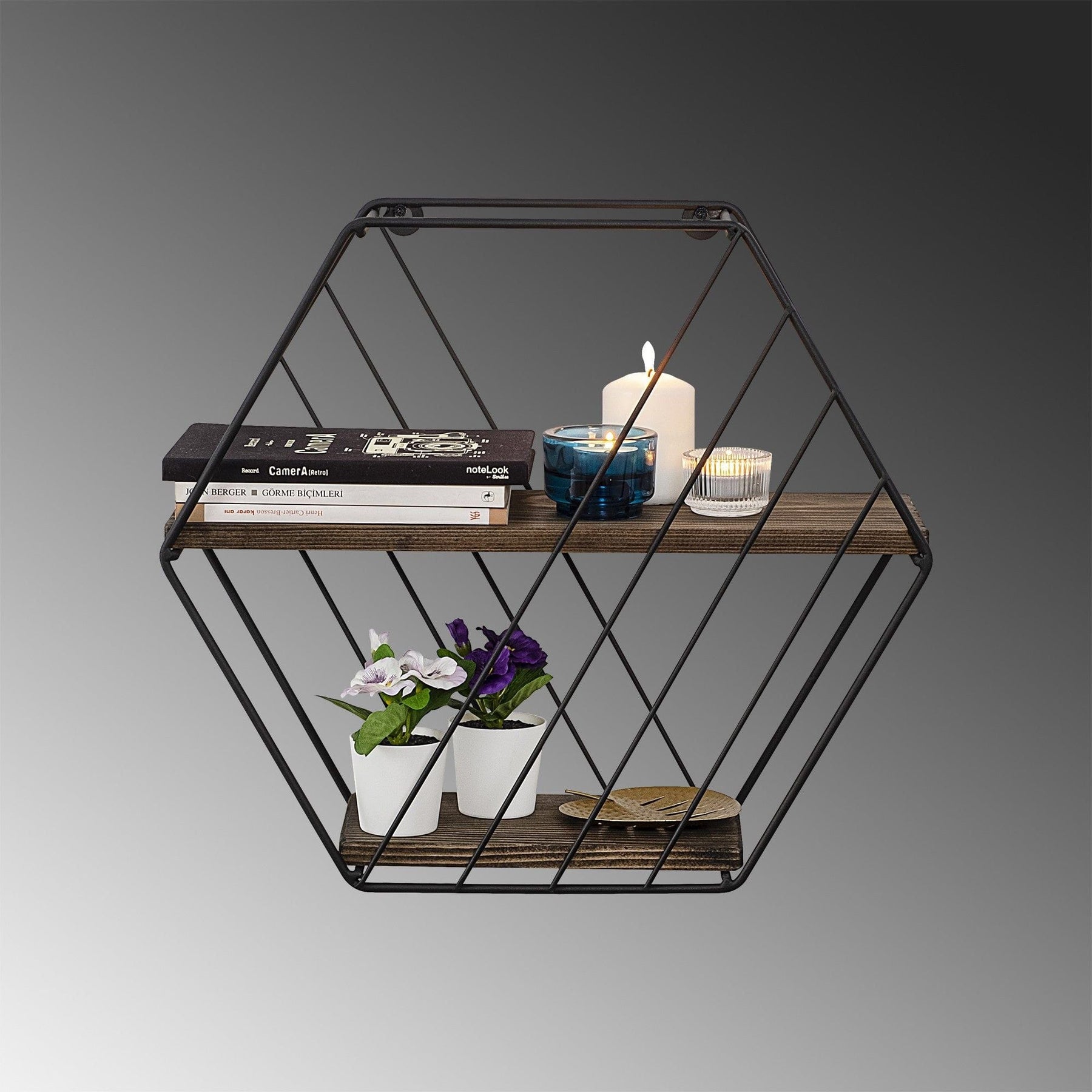 Raft AMSTERDAM OCN-30879, negru/nuc