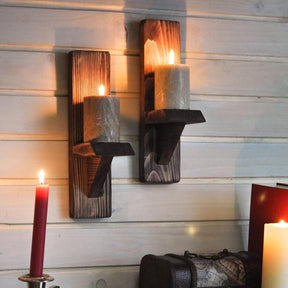 Raft din lemn nuc, ideal pentru decorarea unui living cozy – primabucata