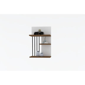 Raft alb și nuc cu design modern, ideal pentru living – primabucata