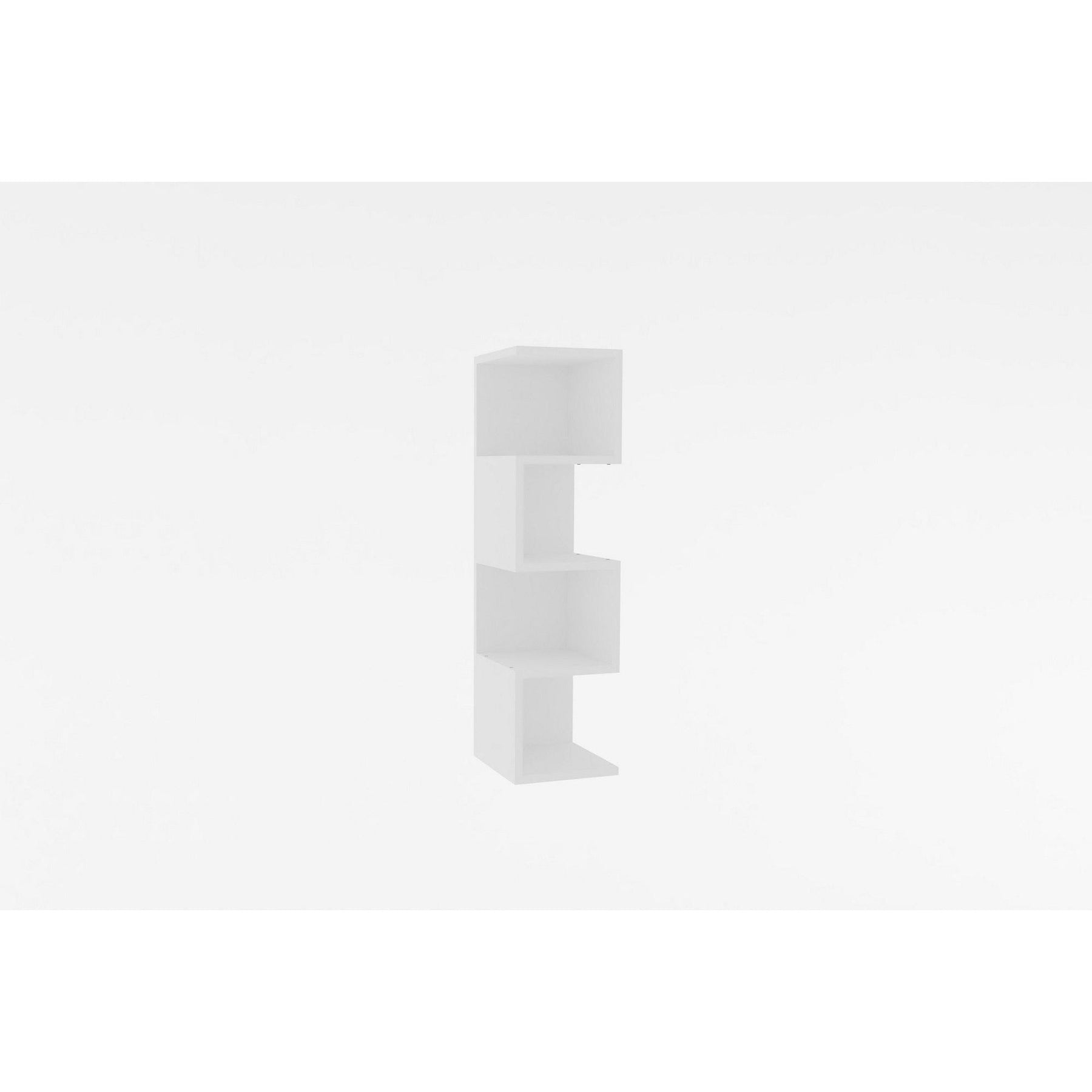 Raft alb modern pentru living, cu design minimalist – primabucata