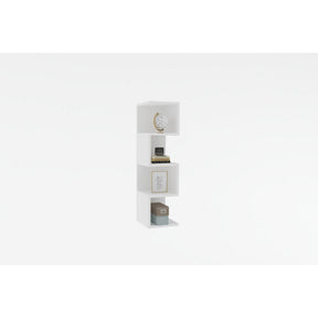Raft alb modern cu trei compartimente, ideal pentru living – primabucata