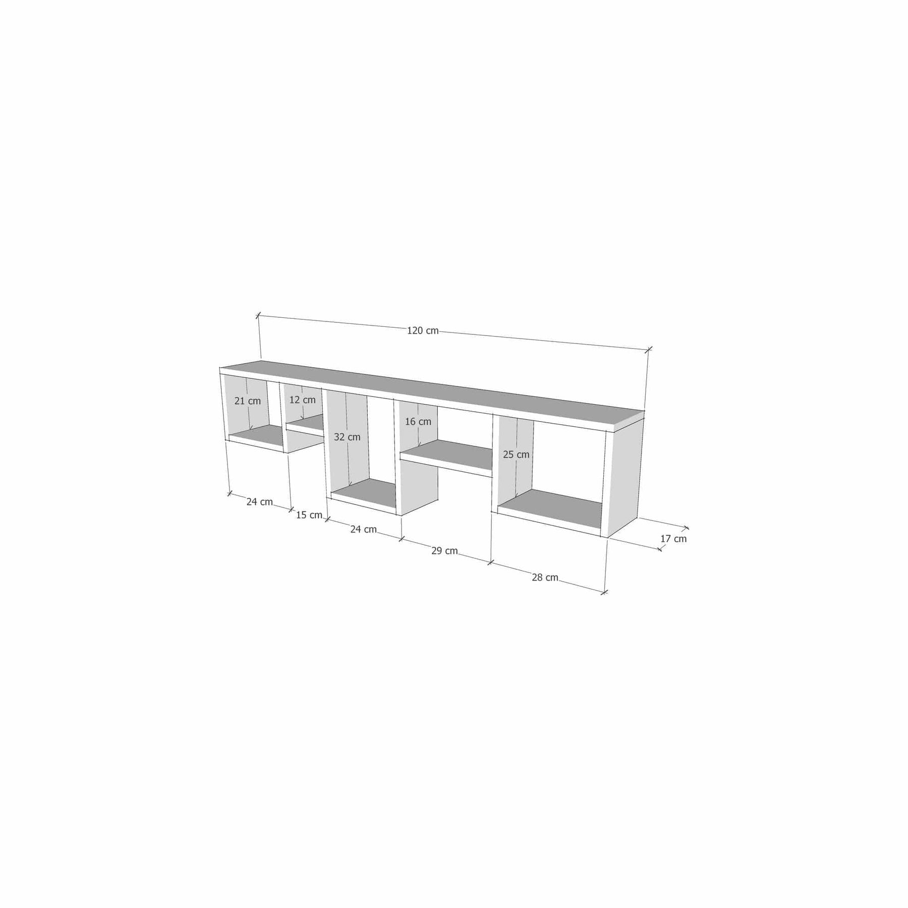 Raft AMSTERDAM OCN-30913, gri antracit