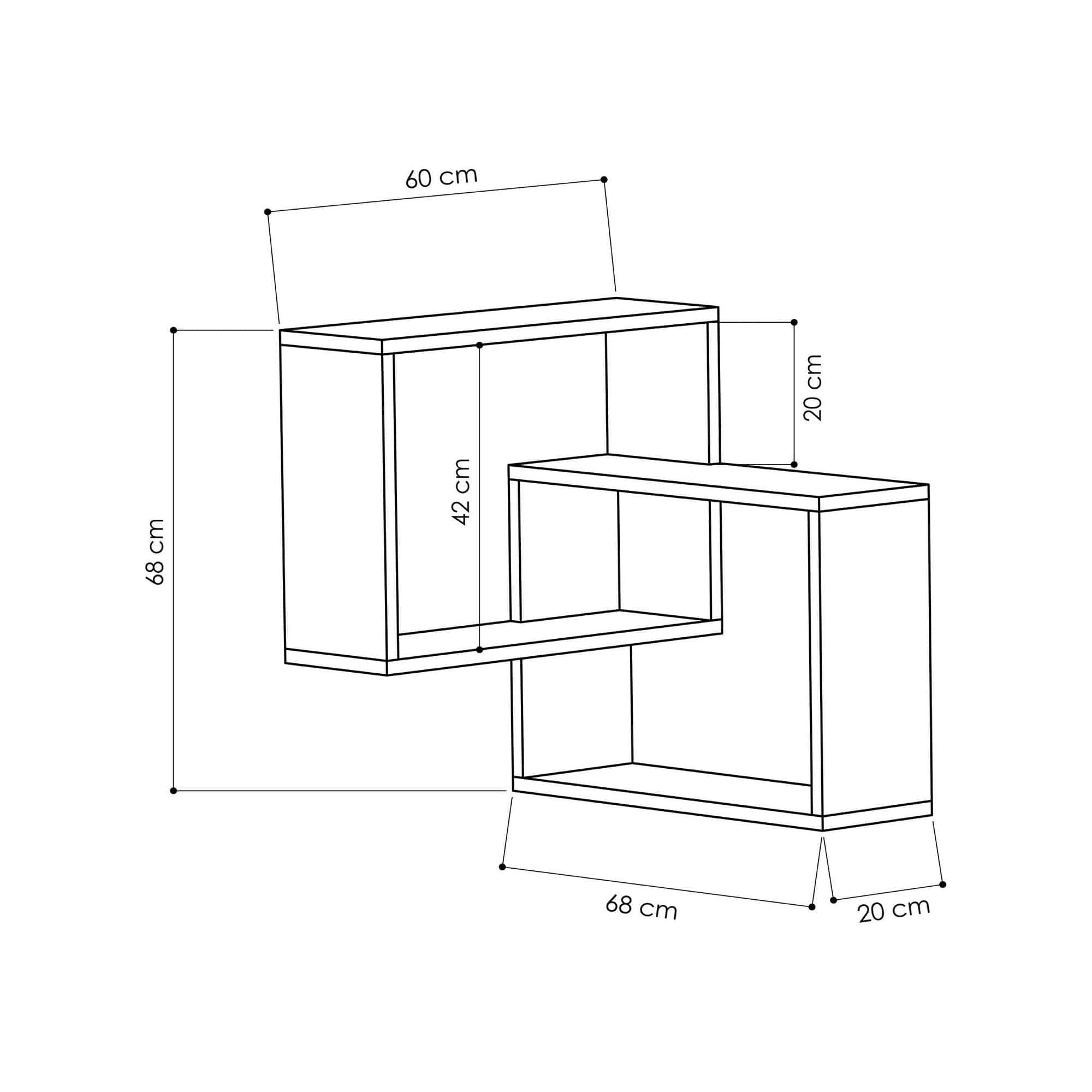 Raft AMSTERDAM OCN-30941, alb/gri antracit