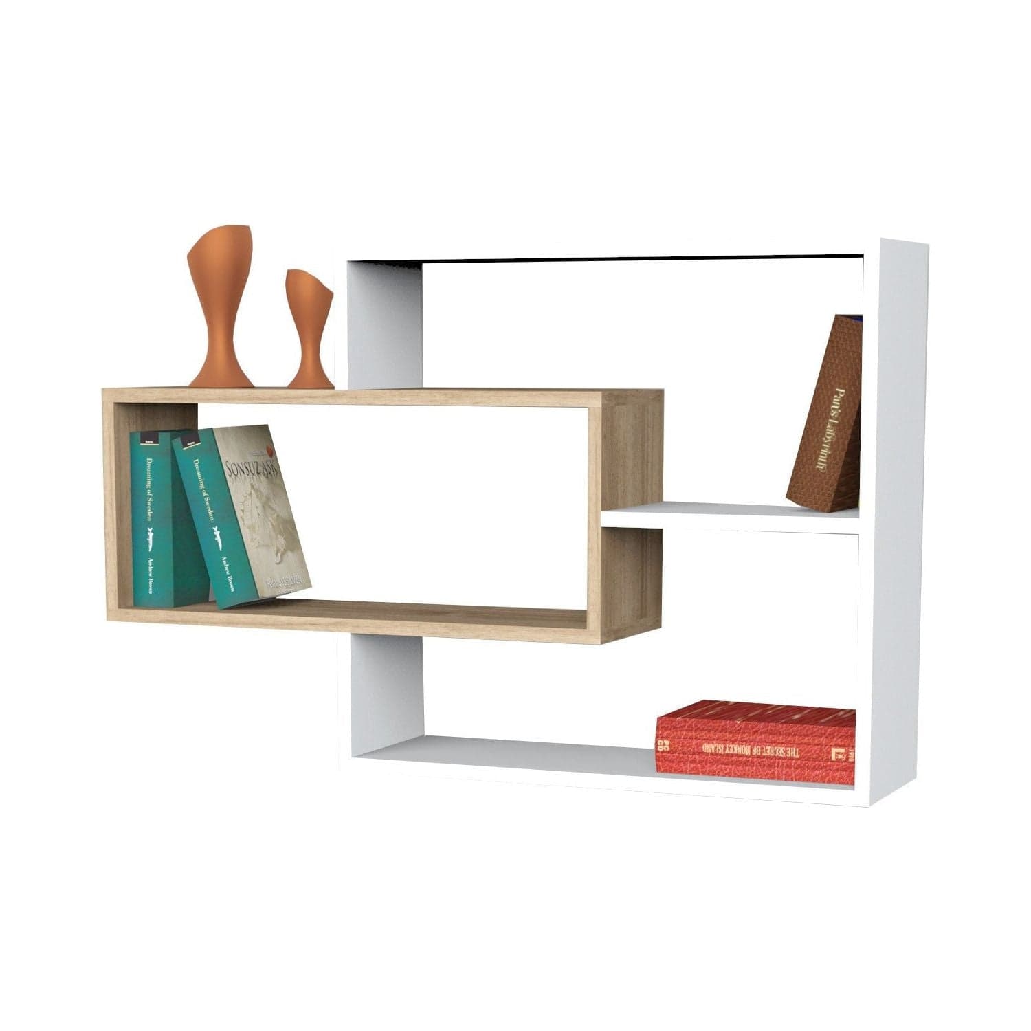 Raft AMSTERDAM OCN-30946, alb/stejar sonoma