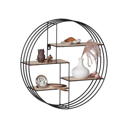 Raft BERGEN OCN-28616, negru/stejar