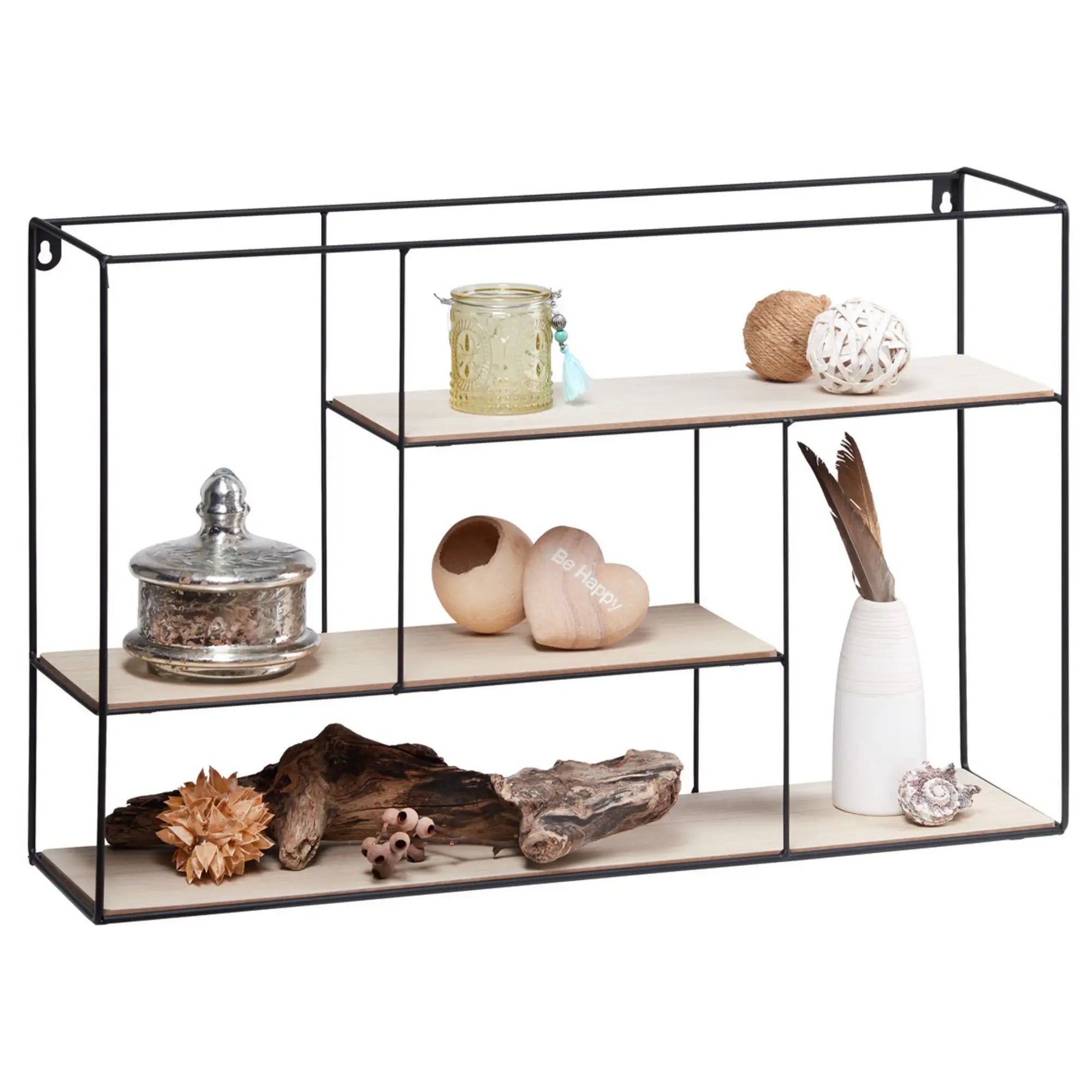 Raft BERGEN OCN-28621, stejar/negru