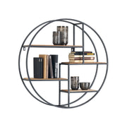 Raft BERGEN OCN-28625, stejar/negru